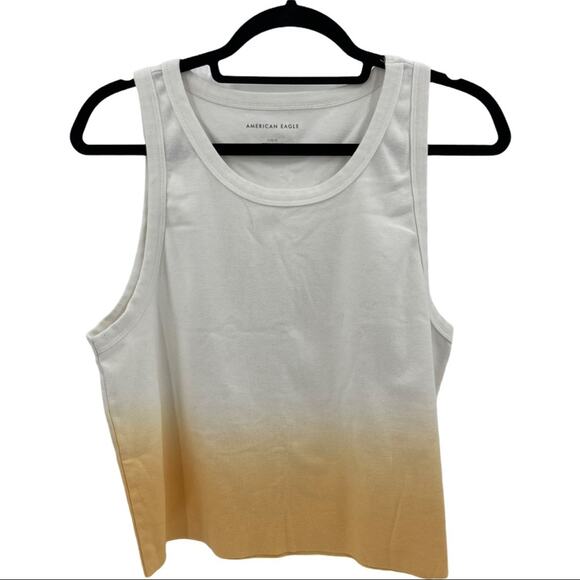 American Eagle Ombre Raw Hem Tank Top Size L - Picture 6 of 10